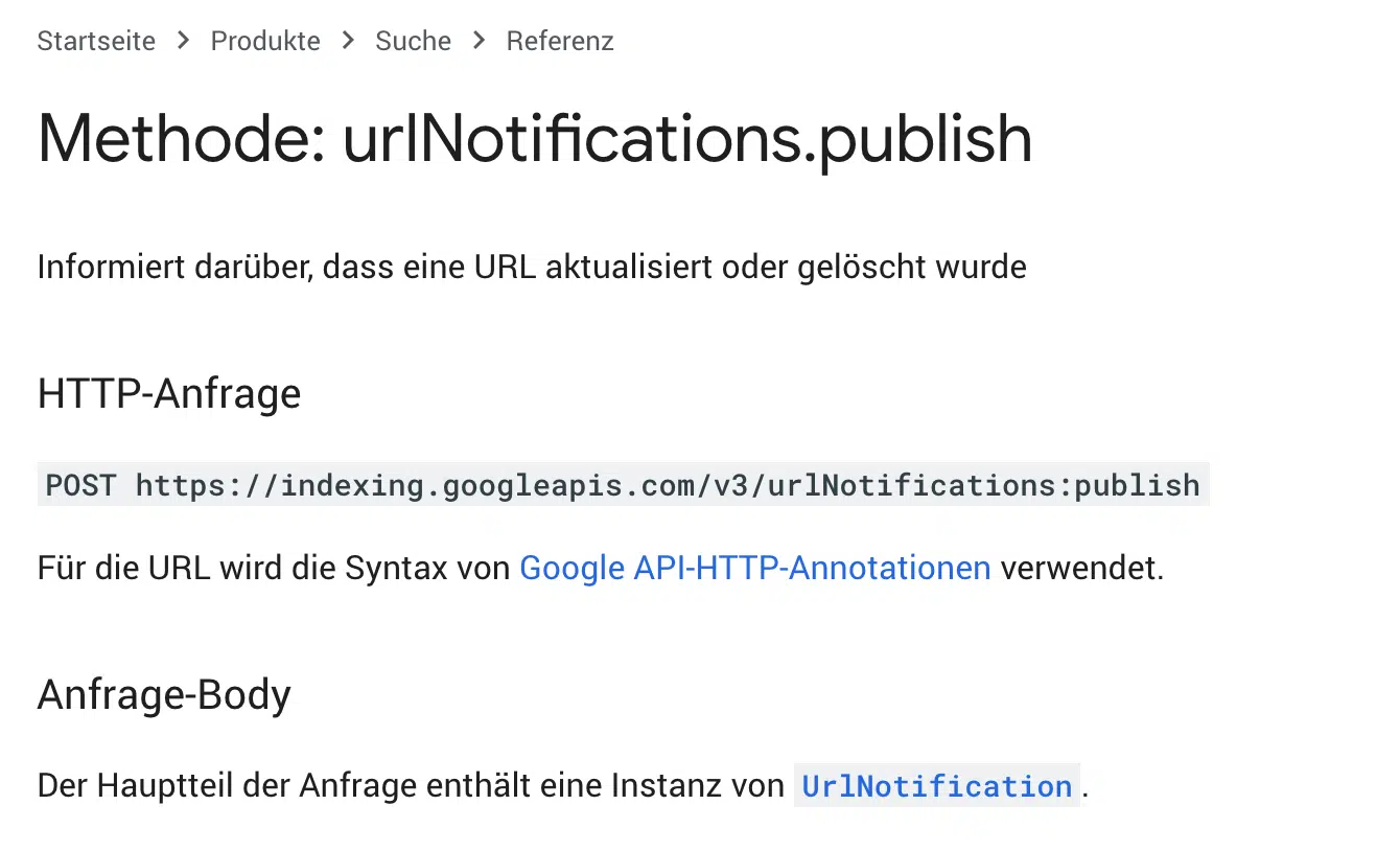 Tutorial: Sofortige Indexierung neuer URLs per Indexing-API bei Google