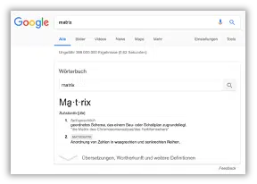 Nach der Universal Search folgt die Extended Search