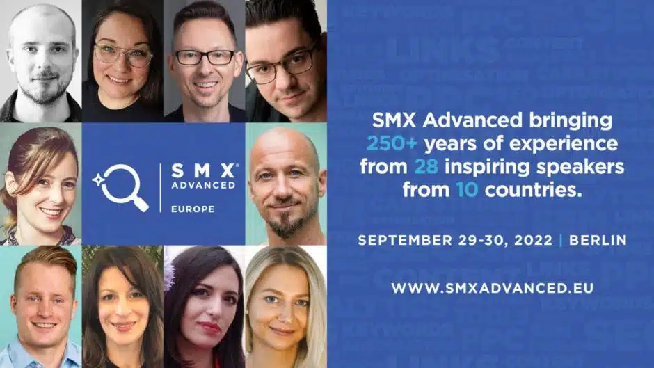 SMX Advanced Europe 2022 15% Rabattcode für Berlin