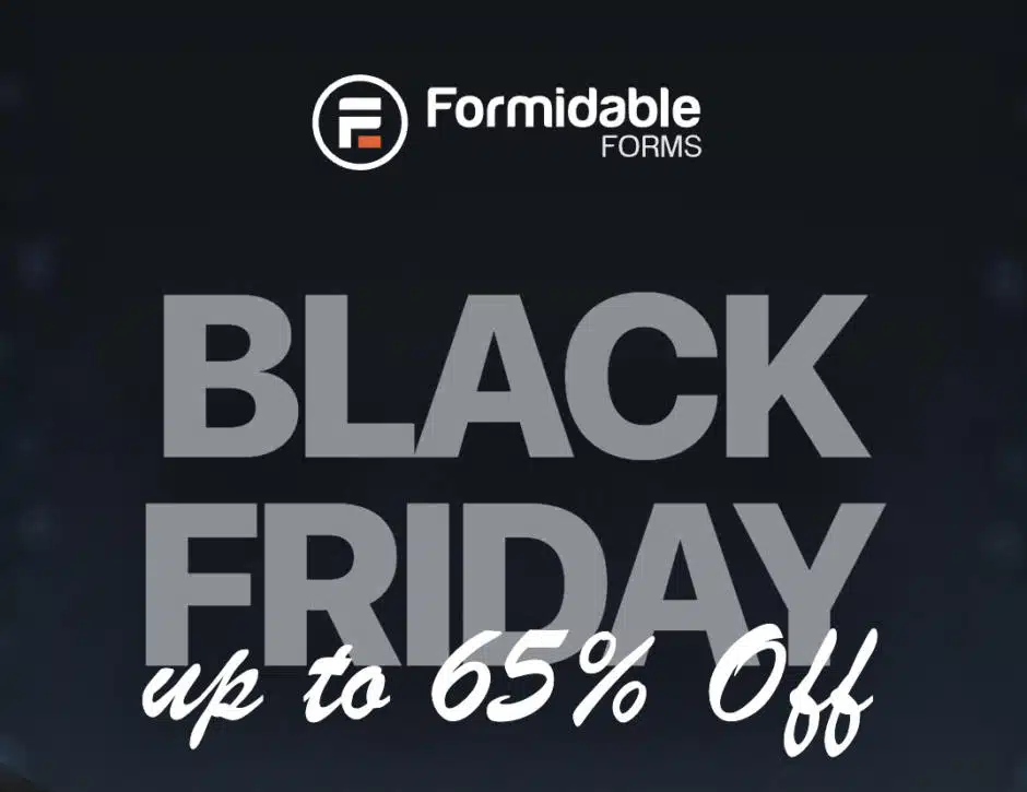 formidable forms bf WordPress Black Friday & Cyber Monday Deals 2022